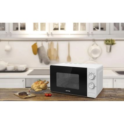 GORENJE MO20E2W - Cuptor cu microunde cu grătar 800 W/230 V, 20 l, alb