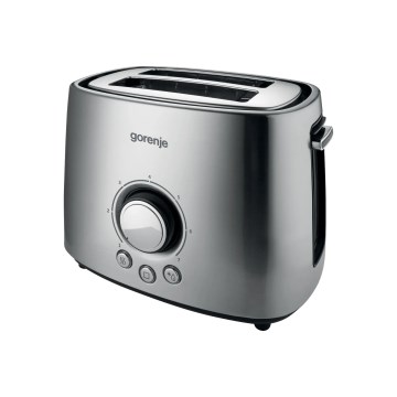 GORENJE T1000E - Prăjitor de pâine cu două fante și suport de încălzire, 1000W/230V, inox