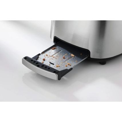 GORENJE T1000E - Prăjitor de pâine cu două fante și suport de încălzire, 1000W/230V, inox