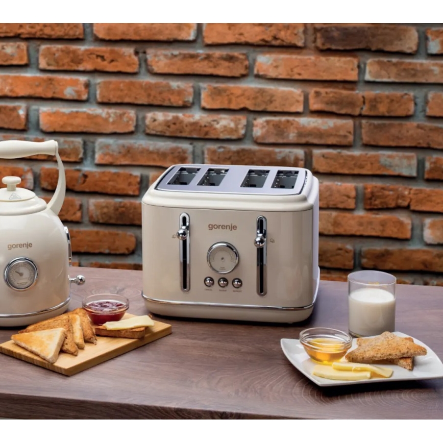 GORENJE T2300CLIN - Prăjitor de pâine pentru 4 felii 1150W/230V bej