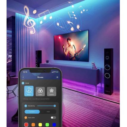 Govee - Bandă LED inteligentă RGB Wi-Fi 5m
