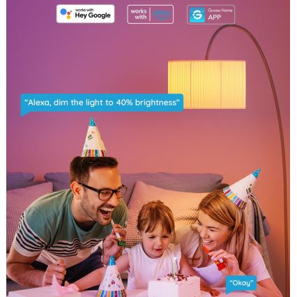 Govee - Bec LED RGBWW dimabil Smart MATTER E27/12W/230V 2700-6500K Wi-Fi