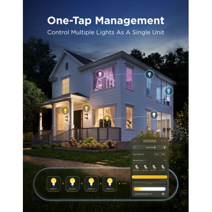 Govee - Bec LED RGBWW dimabil Smart MATTER G80 E27/5W/230V 2700-6500K Wi-Fi