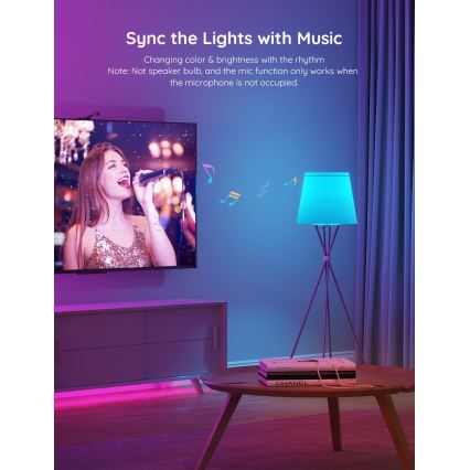 Govee - LED RGBWW Bec dimabil Smart MATTER E27/9W/230V 2700-6500K Wi-Fi