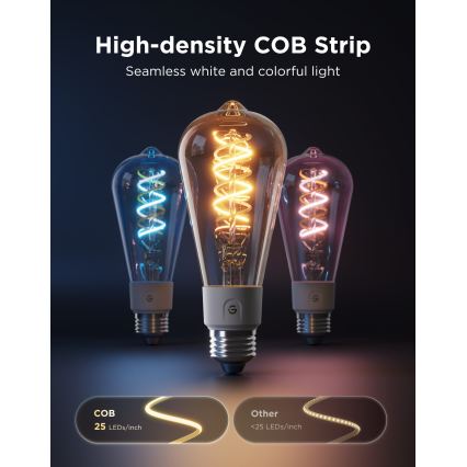 Govee - bec LED RGBWW reglabil Smart MATTER ST64 E27/5W/230V 2700-6500K Wi-Fi