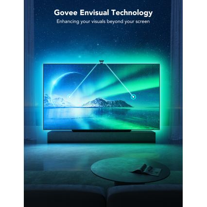 Govee - DreamView T2 DUAL TV 75-85 SMART LED iluminare ambientală RGBIC Wi-Fi + telecomandă