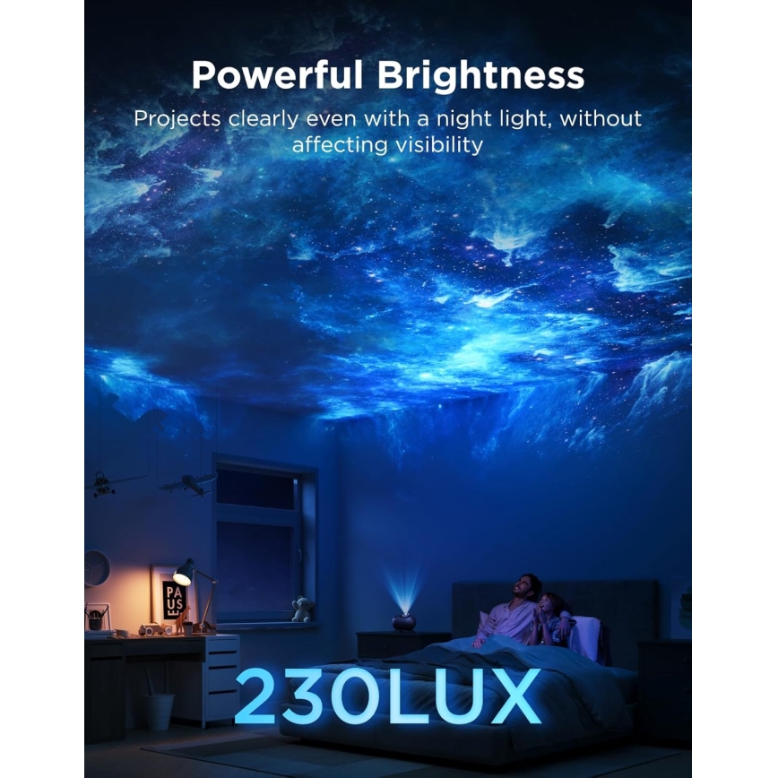 Govee Galaxy Light Projector 2 Pro Matter cu difuzor Wi‑Fi