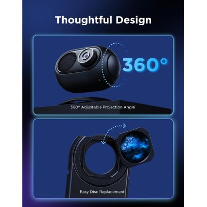 Govee Galaxy Light Projector 2 Pro Matter cu difuzor Wi‑Fi