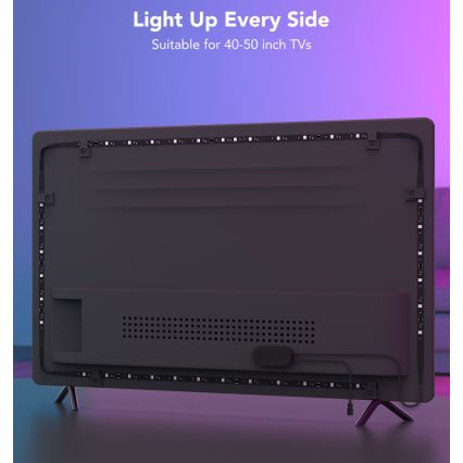 Govee - Iluminare ambientală LED SMART RGBIC pentru TV 40-50 cu Wi-Fi