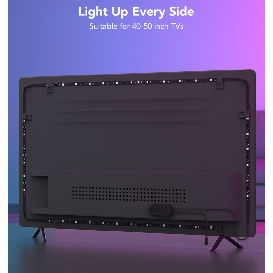 Govee - Iluminare ambientală LED SMART RGBIC pentru TV 40-50 cu Wi-Fi