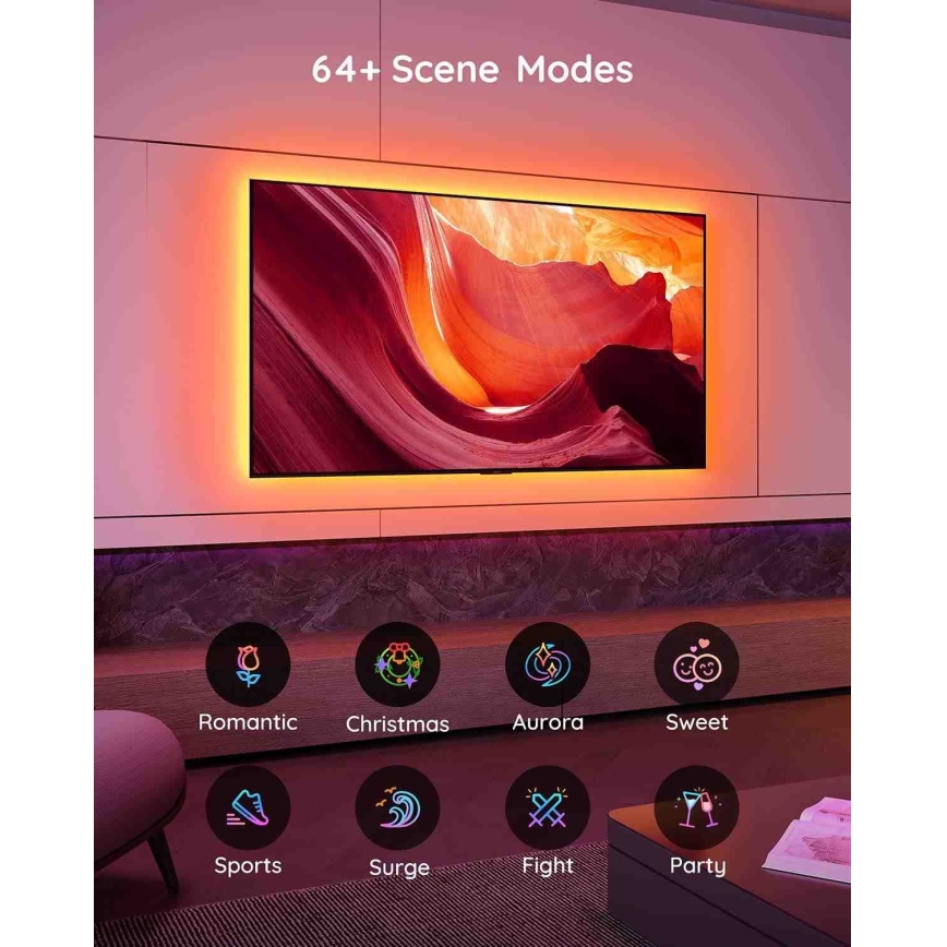 Govee - Iluminare SMART LED RGB pentru TV 46-60