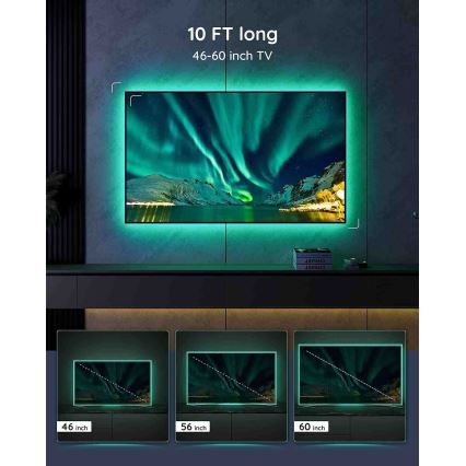 Govee - Iluminare SMART LED RGB pentru TV 46-60