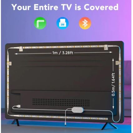 Govee - Iluminare SMART LED RGB pentru TV 46-60