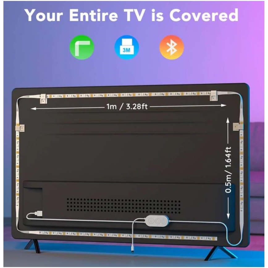 Govee - Iluminare SMART LED RGB pentru TV 46-60