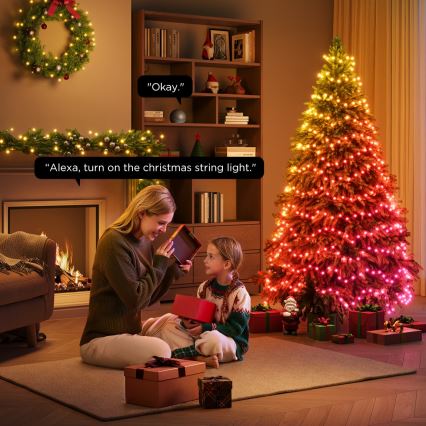 Govee - LED RGBICW Instalație luminoasă de Crăciun pentru exterior 2700-6500K 20m Wi-Fi Matter IP65