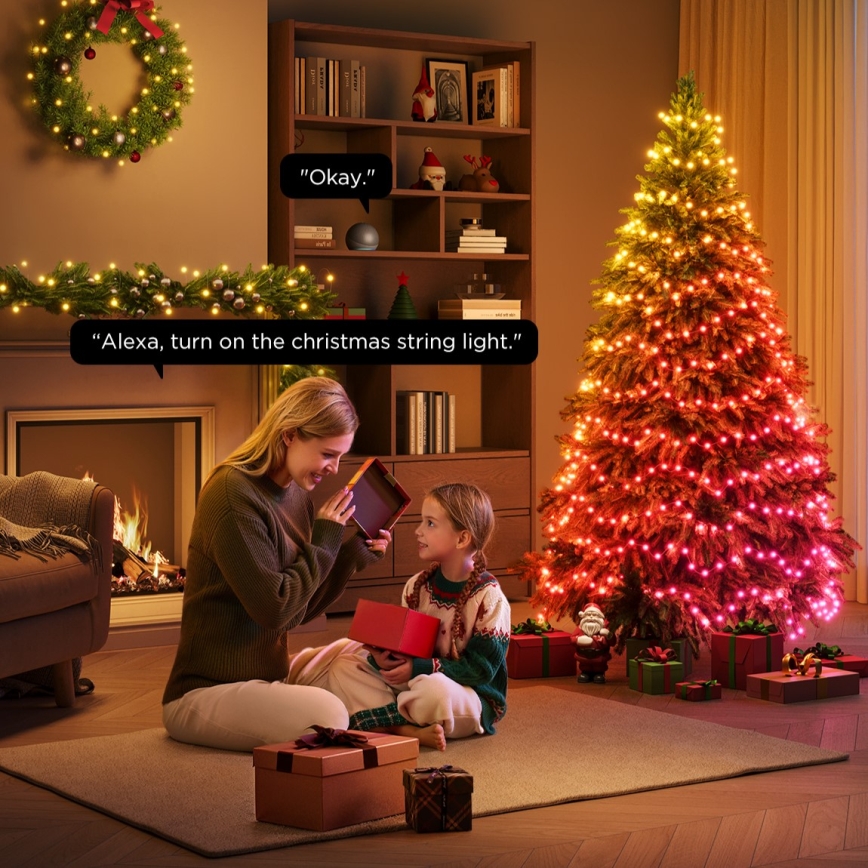 Govee - LED RGBICW Instalație luminoasă de Crăciun pentru exterior 2700-6500K 20m Wi-Fi Matter IP65