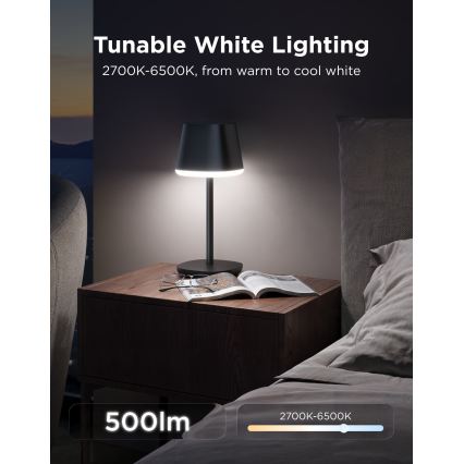 Govee - LED RGBICWW Lampă de masă cu intensitate reglabilă CLASSIC MATTER LED/10W/5V 4800mAh Wi-Fi
