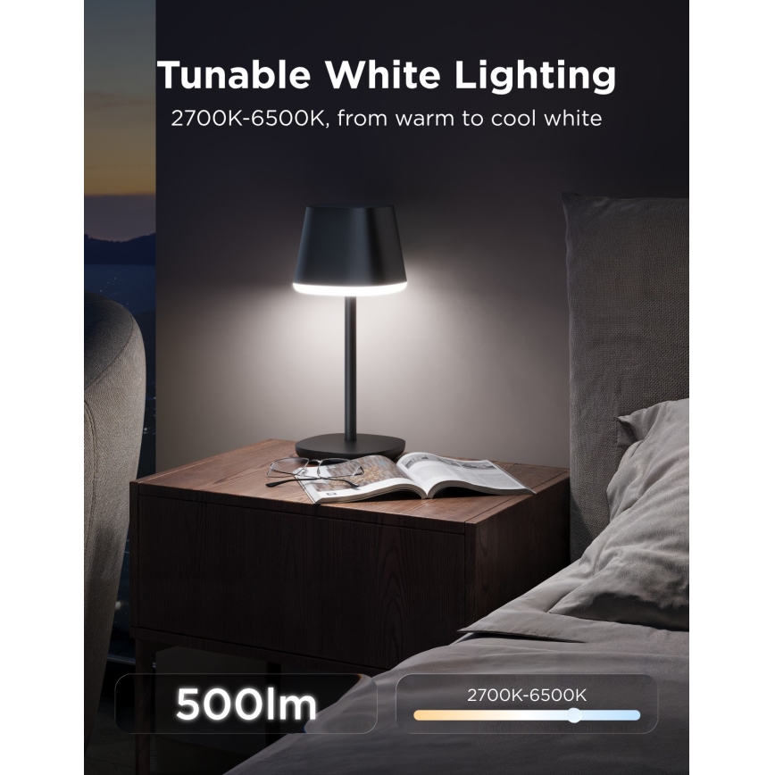 Govee - LED RGBICWW Lampă de masă cu intensitate reglabilă CLASSIC MATTER LED/10W/5V 4800mAh Wi-Fi