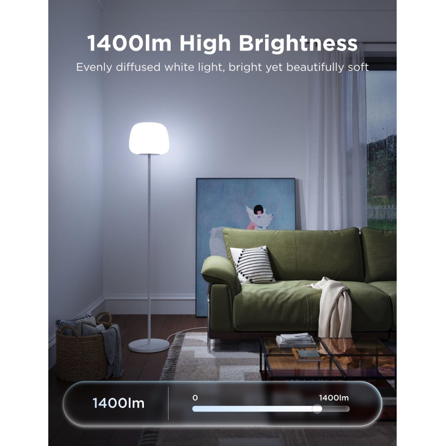 Govee - LED RGBICWW Lampă de podea dimabilă LANTERN MATTER LED/24W/230V Wi-Fi 160 cm