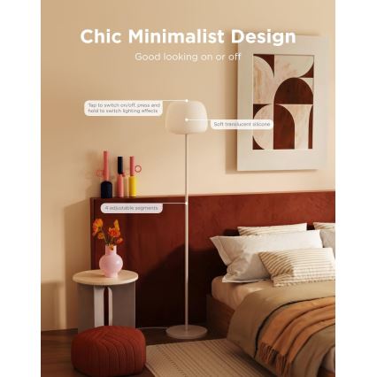 Govee - LED RGBICWW Lampă de podea dimabilă LANTERN MATTER LED/24W/230V Wi-Fi 160 cm
