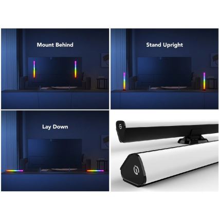 Govee - Panou SMART LED RGBIC 38 cm pentru TV 43-75 - set de 2 bucăți Wi-Fi