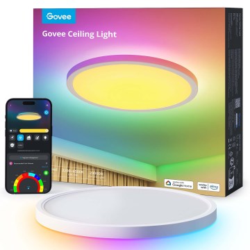 Govee - Plafonieră LED dimmabilă RGBICWW, 29W, 230V, Ø 30 cm, finisaj mat, Wi-Fi