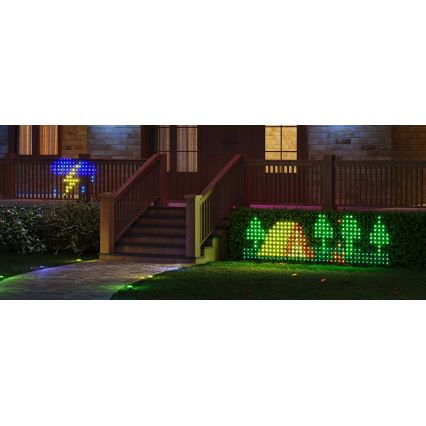 Govee - Plasă luminoasă LED RGBIC pentru exterior 143 x 85 cm Wi-Fi Matter IP65