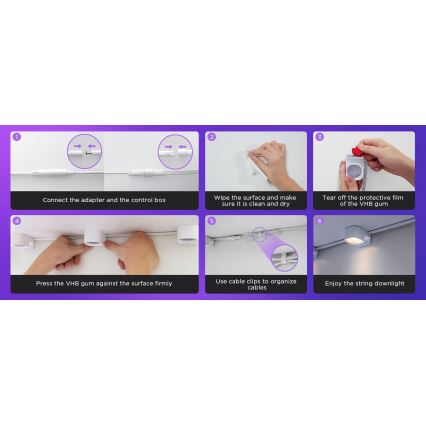 Govee RGBIC LED String Downlights 5m Wi-Fi