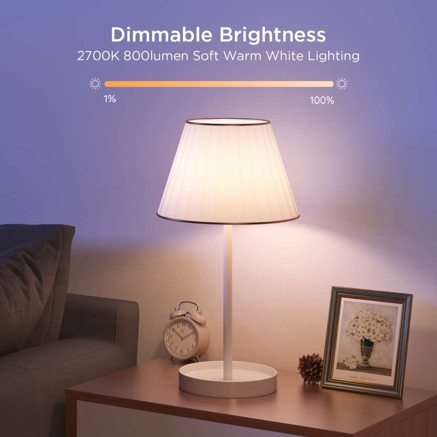 Govee - Set de 2 becuri LED reglabile Smart MATTER A60 E27/9W/230V 2700-6500K Wi-Fi
