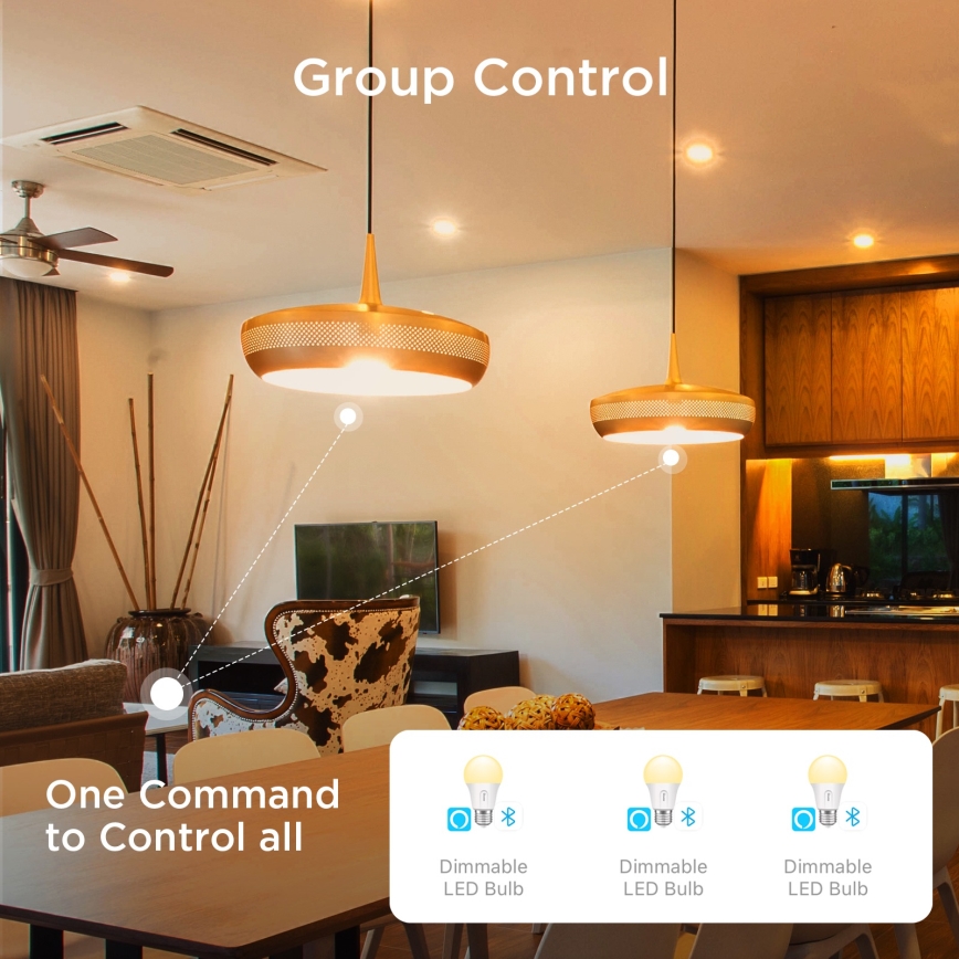 Govee - Set de 2 becuri LED reglabile Smart MATTER A60 E27/9W/230V 2700-6500K Wi-Fi