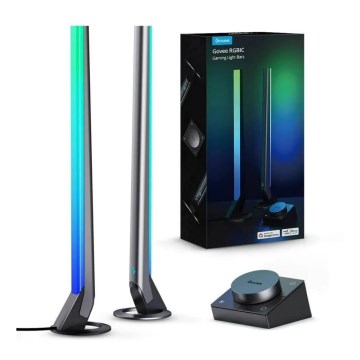 Govee - Set 2x Smart Gaming Wi‑Fi LED RGBIC Panely + Smart Dual negru + telecomandă