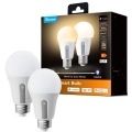 Govee - Set de 2 becuri LED reglabile Smart MATTER A60 E27/9W/230V 2700-6500K Wi-Fi