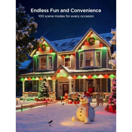 Govee - Șir de spoturi LED RGBIC, 30 m, Wi-Fi, Matter, IP67