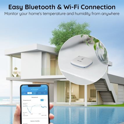 Govee - Termometru și higrometru 3xAAA Wi-Fi