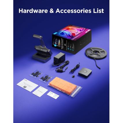 Govee - TV Backlight 3 Pro 75-85 Iluminare LED din spate SMART RGBIC, Wi-Fi