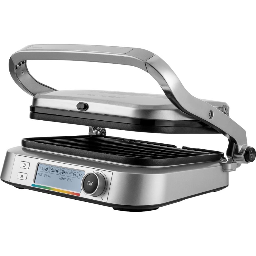 Grătar de contact Sencor 2100W/230V crom mat