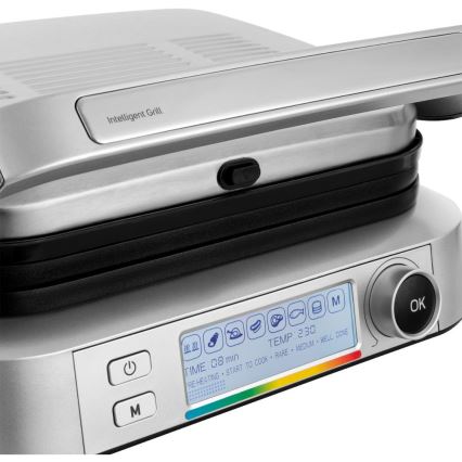 Grătar de contact Sencor 2100W/230V crom mat