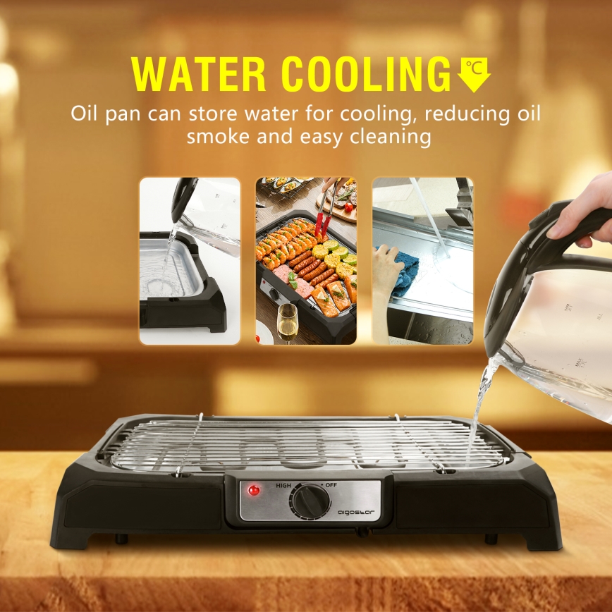 Grătar electric de masă Aigostar 2000W/230V