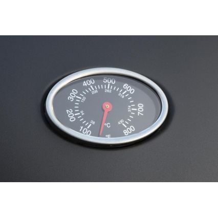 Grătar pe gaz cu 4 arzătoare, din oțel inoxidabil