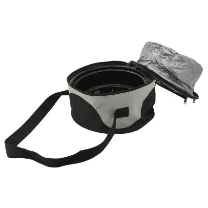 Grătar portabil cu cărbuni, negru