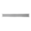 Grilă de scurgere 49,5x2,3 cm inox/argintiu