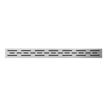Grilă pentru jgheab, 69,5x2,3 cm, inox/argintiu