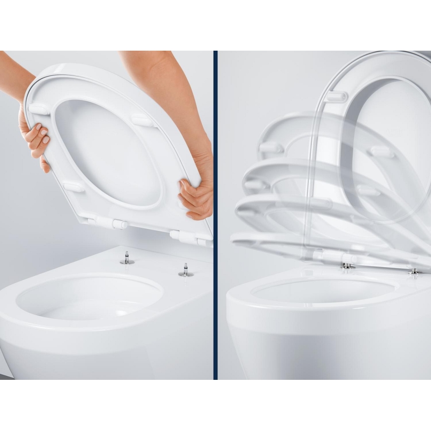 GROHE 102513SH00 - Set WC complet EURO CERAMIC 67,3 x 37,6 x 79,2 cm ceramică/albă