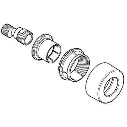 GROHE 12693000 - Racord S 12” × 34” crom lucios