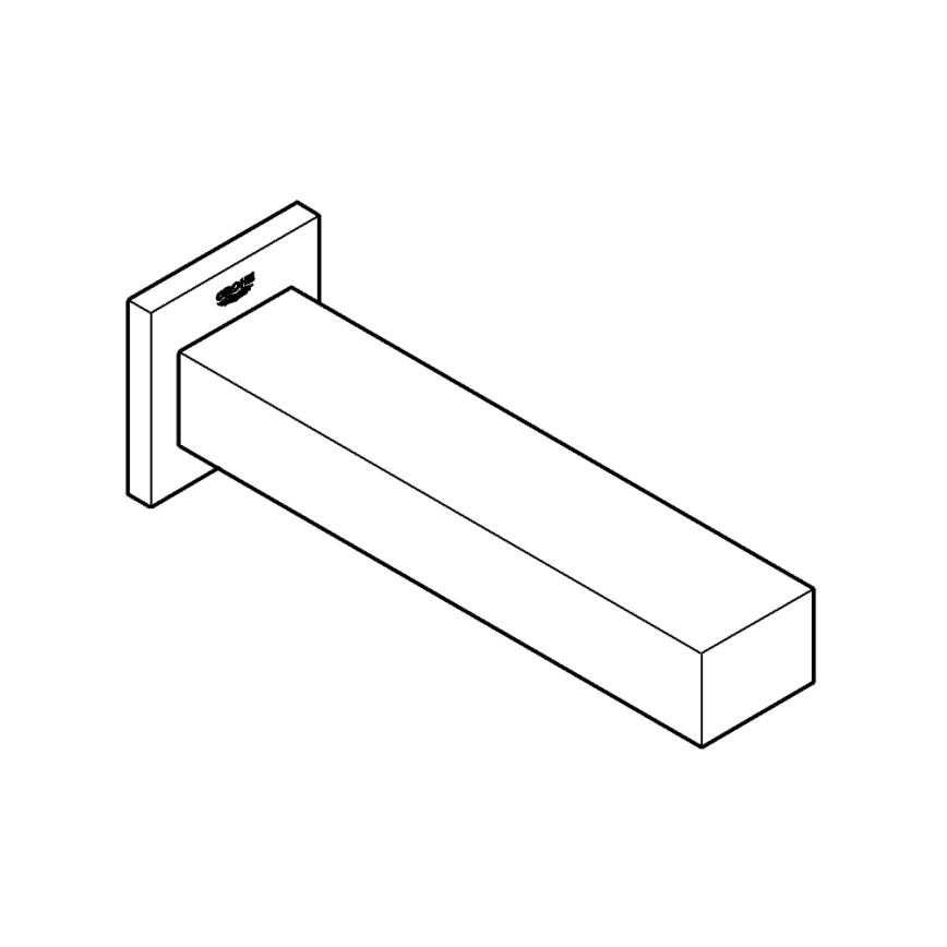 GROHE 13303000 - Sifon pentru cadă EUROCUBE 170 mm, crom lucios