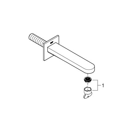 GROHE 13404003 - Scurgere pentru cadă PLUS 168 mm crom lucios