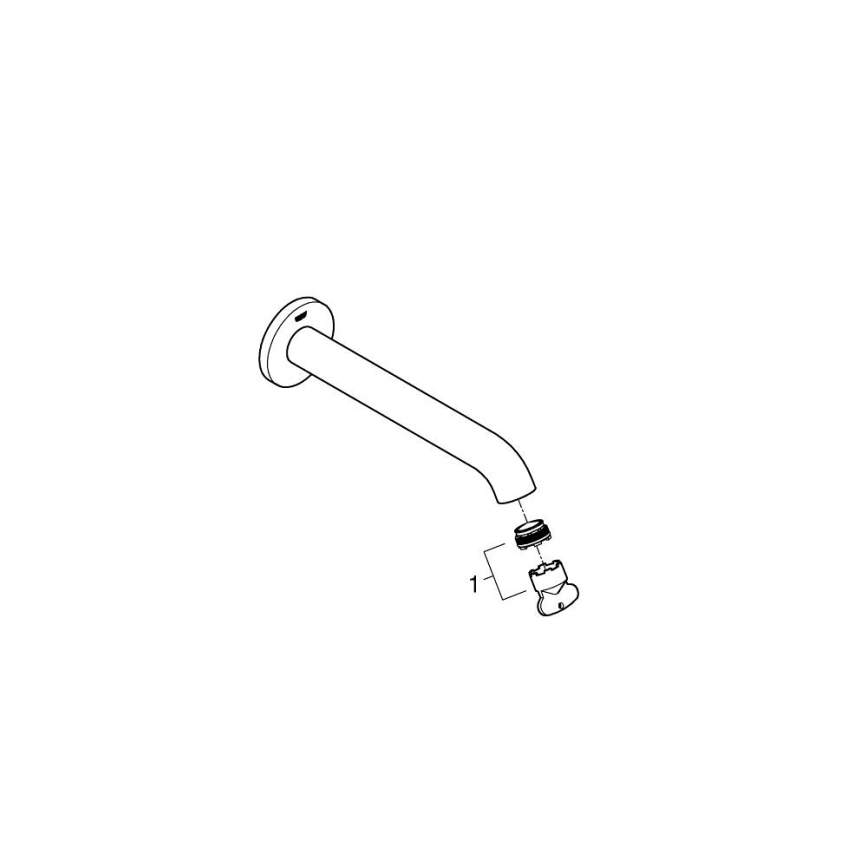GROHE 13449DC1 - Scurgere pentru cadă ESSENCE 221 mm inox
