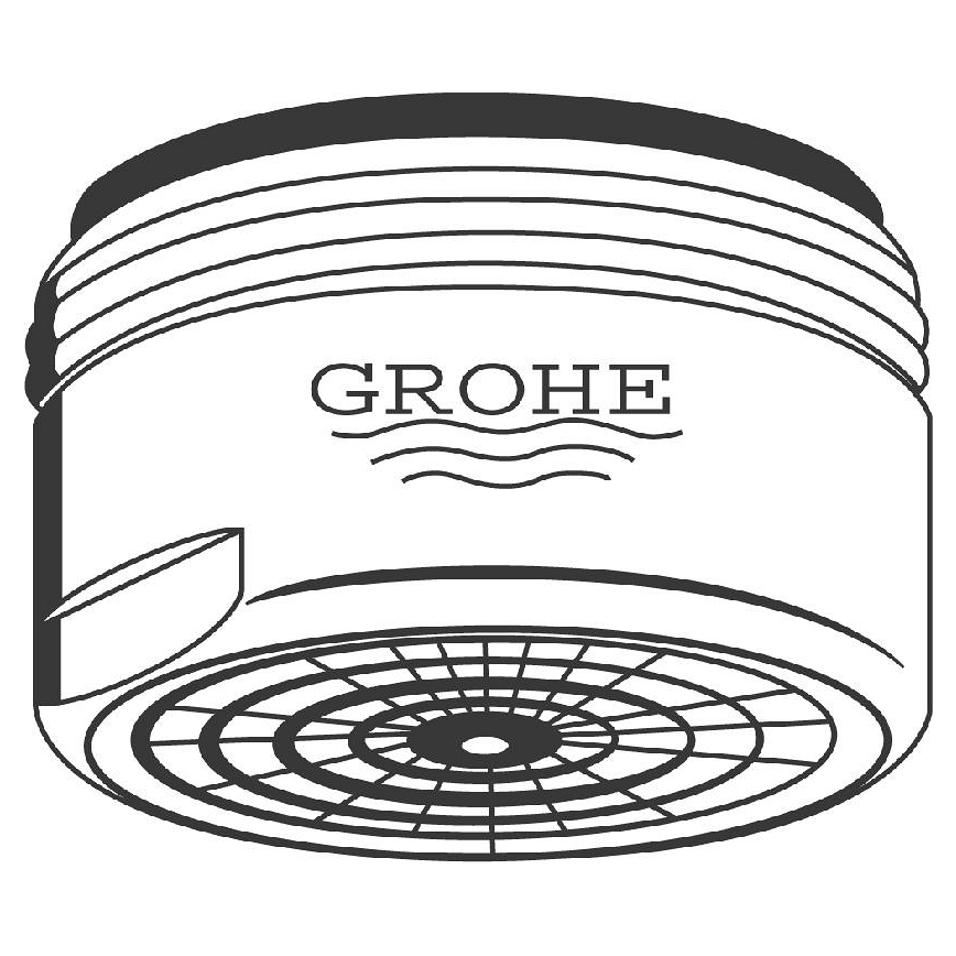 GROHE 13929000 - Aerator M 24 × 1 crom lucios