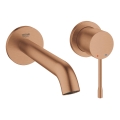 GROHE 19408DL1 - Baterie pentru lavoar cu două orificii ESSENCE, 183 mm, finisaj bronz