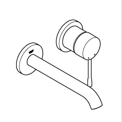 GROHE 19408GN1 - Baterie pentru lavoar ESSENCE 183 mm, aurie